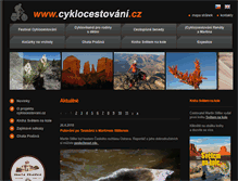 Tablet Screenshot of cyklocestovani.cz